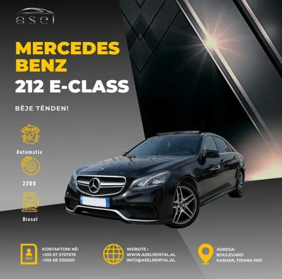 Wynajmij Mercedes-Benz E 220 z 2016 roku w Tirana