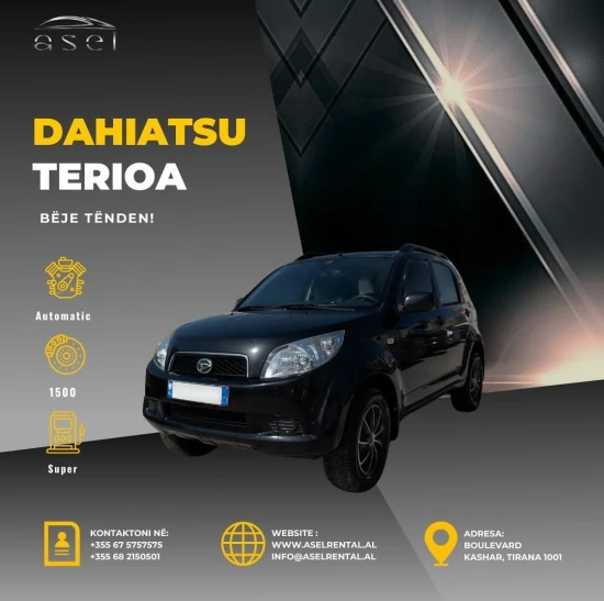 Rent a 2007 Daihatsu Terios in Tirana